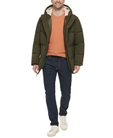 Cole Haan Men's Puffer Coat With Fleece-Lined Hood