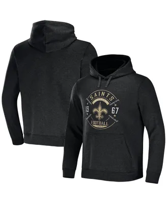 Men's Nfl x Darius Rucker Collection by Fanatics Heather Charcoal New Orleans Saints Radar Pullover Hoodie