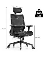 Office Chair Adjustable Mesh Computer Chair with Sliding Seat