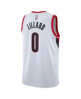 Men's Nike Damian Lillard White Portland Trail Blazers 2022/23 Swingman Jersey - Association Edition