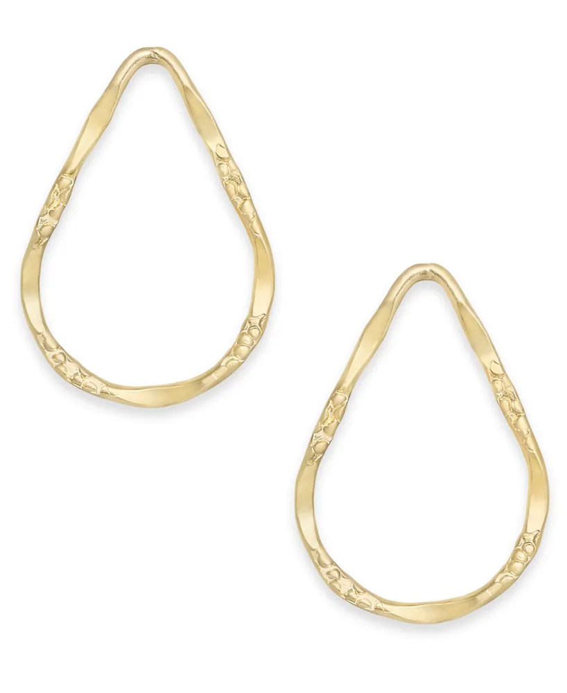 Lola Ade 14k Gold-Plated Small Open Teardrop Dorp Earrings