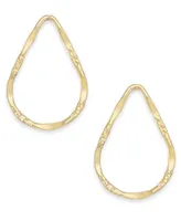 Lola Ade 14k Gold-Plated Small Open Teardrop Dorp Earrings