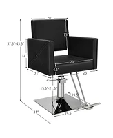 Costway Salon Chair for Hair Stylist Adjustable Swivel Chair