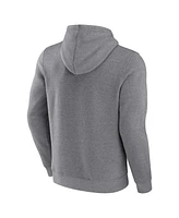 Men's Fanatics Heathered Gray Dallas Mavericks Off The Bench Color Block Pullover Hoodie