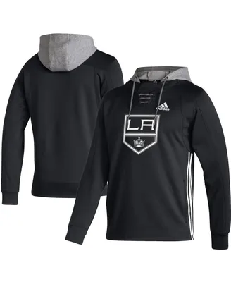 Men's adidas Black Los Angeles Kings Skate Lace Aeroready Pullover Hoodie