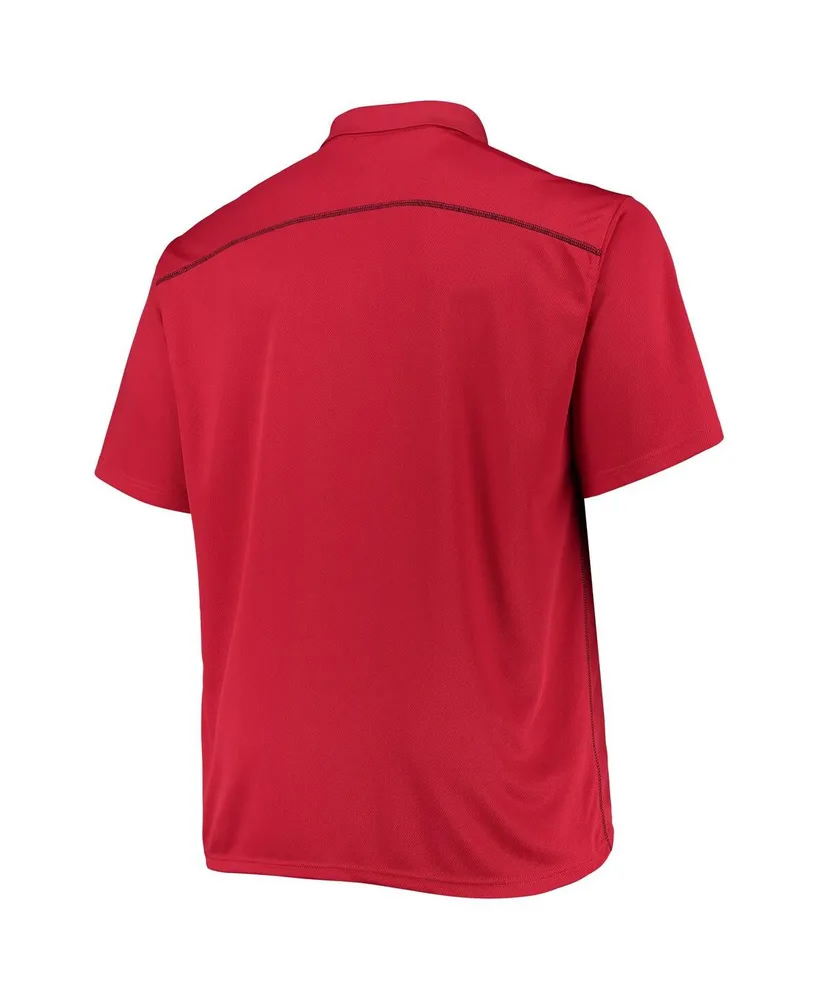 Men's Red Chicago Blackhawks Big and Tall Birdseye Polo Shirt