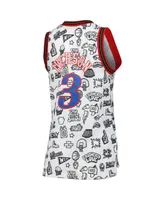 Women's Mitchell & Ness Allen Iverson White Philadelphia 76ers 2000 Doodle Swingman Jersey