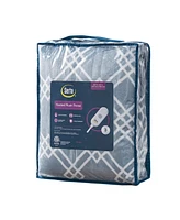 Serta Printed Electric Plush Throw, 50" x 60"