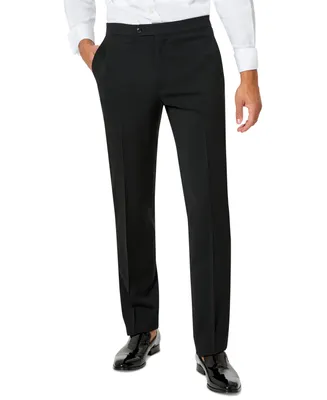 Tommy Hilfiger Men's Modern-Fit Flex Stretch Black Tuxedo Pants