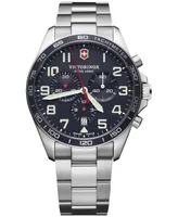 Victorinox Swiss Army Men's Chronograph FieldForce Stainless Steel Bracelet Watch 42mm