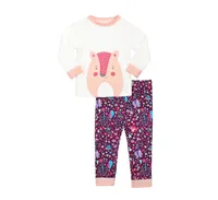 Snugabye Baby Girl Convert-a Toy T-shirt and Pants Pajamas, 2 Piece Set