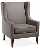 Madison Park Barton Fabric Accent Chair with Nailheads