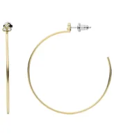 Fossil Sutton Trio Glitz Gold-tone Stainless Steel Hoop Earrings - Gold