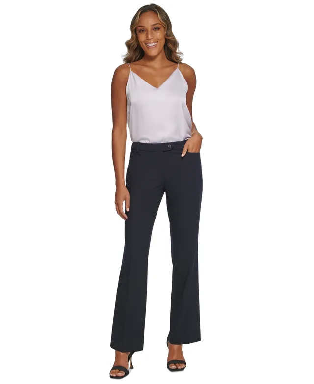 Calvin Klein Petite Highline Slim-Leg Ankle Dress Pants - Macy's