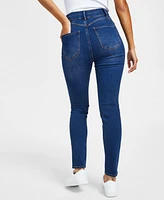 Dollhouse Curvy High Rise Double Button Skinny Jeans