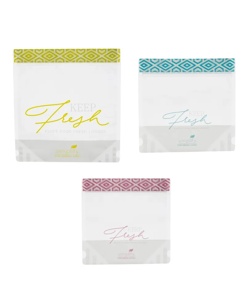 Simplify For Living Snack Bags For Kids Set, 3 Pieces