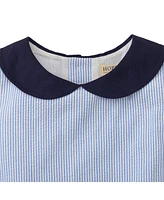 Hope & Henry Little Girls Seersucker Peter Pan Collar Dress