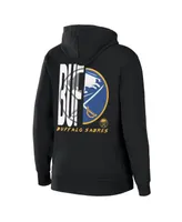 Women's Wear by Erin Andrews Black Buffalo Sabres Sponge Fleece Full-Zip Hoodie