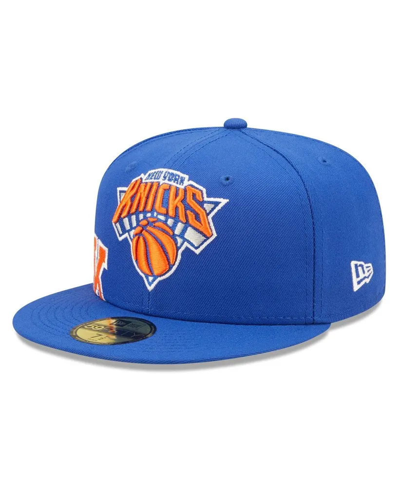 Men's New Era Blue York Knicks Side Split 59FIFTY Fitted Hat