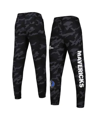 Men's New Era Black, Camo Dallas Mavericks Tonal Joggers