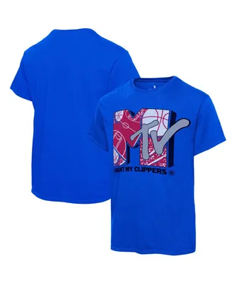 Men's Junk Food Royal La Clippers Nba x Mtv I Want My T-shirt