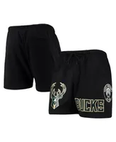 Men's Pro Standard Black Milwaukee Bucks Mesh Capsule Shorts