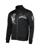 Men's Pro Standard Black Brooklyn Nets Hometown Mock Neck Full-Zip Track Jacket