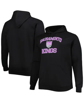 Men's Black Sacramento Kings Big and Tall Heart Soul Pullover Hoodie
