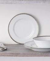 Noritake Whiteridge Platinum Set Of 4 Salad Plates, 8-1/4"