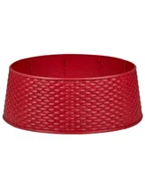 Northlight Rattan Pattern Large Christmas Tree Collar, 25.5"