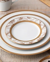 Charlotta Gold Set of 4 Holiday Harvest Appetizer Plates, 6-1/4"