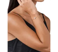Michael Kors Sterling Silver Cubic Zirconia Slider Bracelet