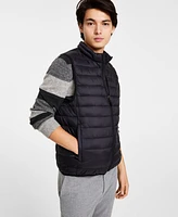 Club Room Men's Quilted Packable Puffer Vest, Created for Macy's