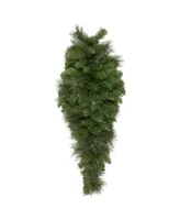 Northlight Unlit Beaver Pine Artificial Christmas Teardrop Swag, 32"