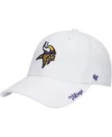 Women's '47 White Minnesota Vikings Miata Clean Up Logo Adjustable Hat