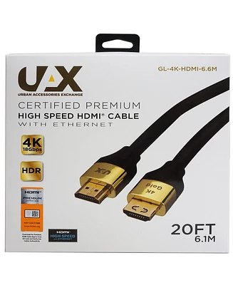 Uax 20 ft. 4K Hdmi Cable