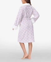 Ink+Ivy Women's Printed Plush Robe