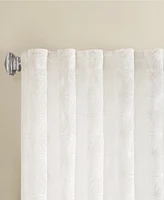 Madison Park Gemma Sheer Embroidered Rod pocket top finish Window Valance for Bedroom and kitchen, 18 inch valances for windows for Living Room, Width