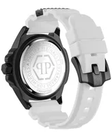 Philipp Plein Men's The $kull Silicone Strap Watch 44mm