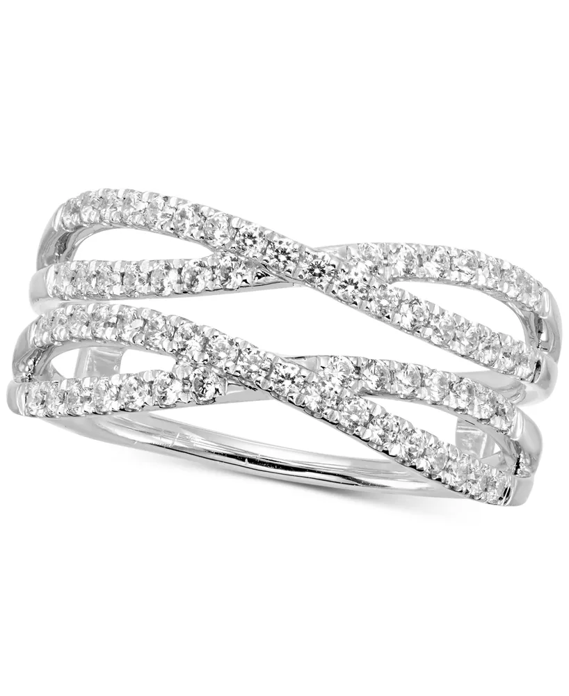 Diamond Infinity Enhancer Ring (1/2 ct. t.w.) in 14k White Gold