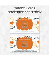 Big Dot of Happiness Happy Thanksgiving - Fall Harvest Party Game Scratch Off Cards - 22 Count