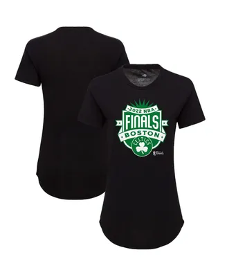 Women's Sportiqe Black Boston Celtics 2022 Nba Finals Crest Phoebe T-shirt