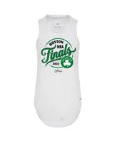 Women's Sportiqe White Boston Celtics 2022 Nba Finals Janie Tri-Blend Tank Top