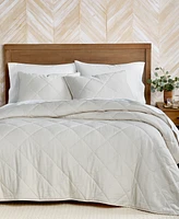 Hotel Collection Dobby Diamond 3-Pc. Coverlet Set, Full/Queen, Exclusively at Macy's