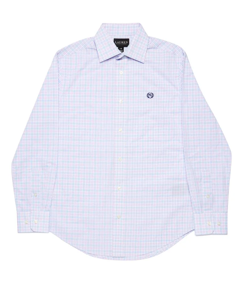 Lauren Ralph Big Boys Long Sleeve Button Up Shirt