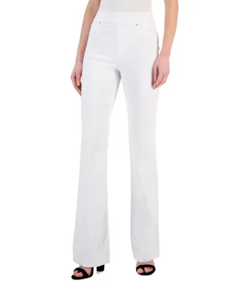 I.n.c. International Concepts Women's High-Rise Pull-On Flare-Leg Pants, Created for Macy's