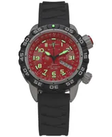Abingdon Co. Women's Jane Black Silicone Strap Watch 35mm