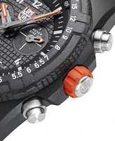 Luminox Men's Swiss Chronograph Bear Grylls Survival Land Series Black Rubber Strap Watch 45mm