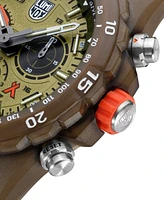 Luminox Men's Swiss Chronograph Bear Grylls Survival Eco Master Series Olive Strap Watch 45mm