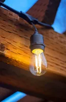 Brightech Ambience Pro 48 ft. Indoor/Outdoor Led Weatherproof 2-Watt String Lights with Warm White Hue